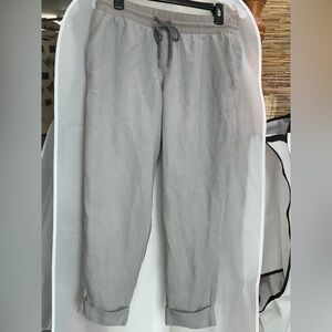 Athleta linen Ankle pants